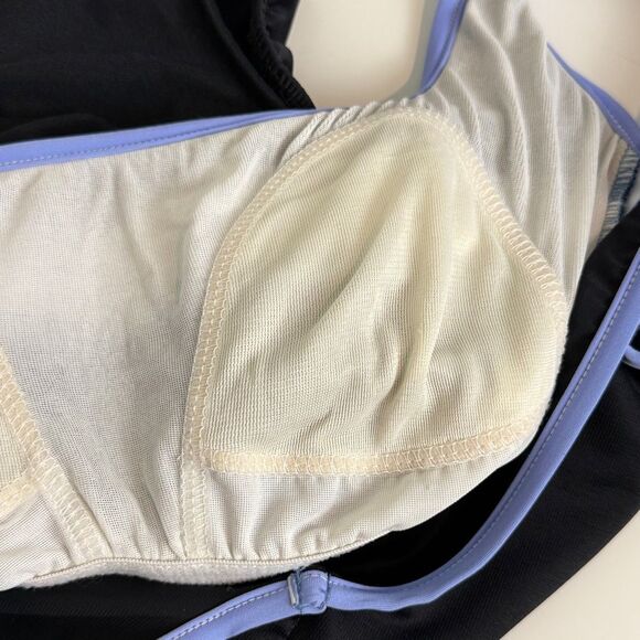 Miraclesuit Navy Lavender One Piece 10 - Picture 4 of 9